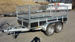Tandemachser mit Gitteraufsatz, Nutzlast 2100 KG